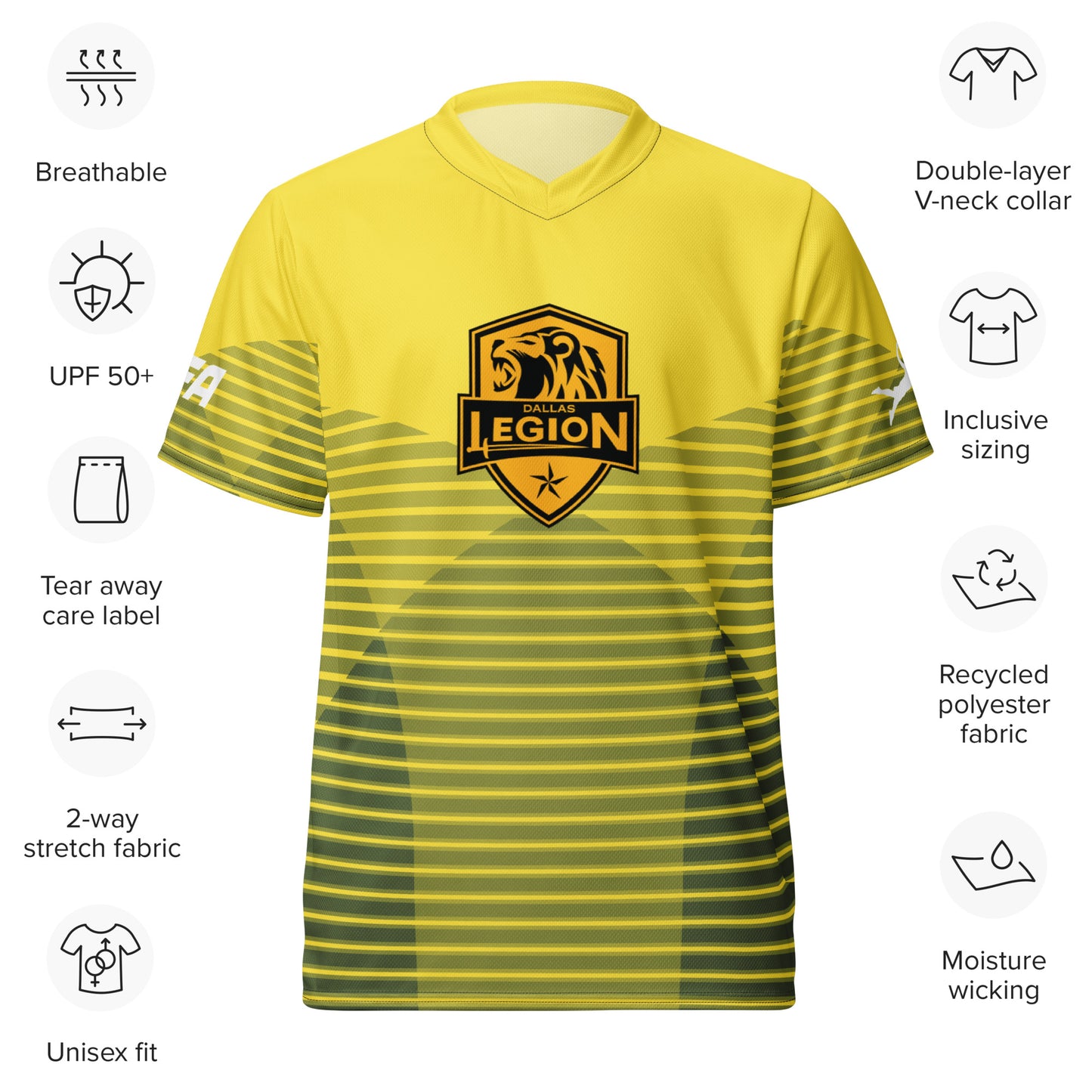 Recycled unisex sports jersey - Highlight