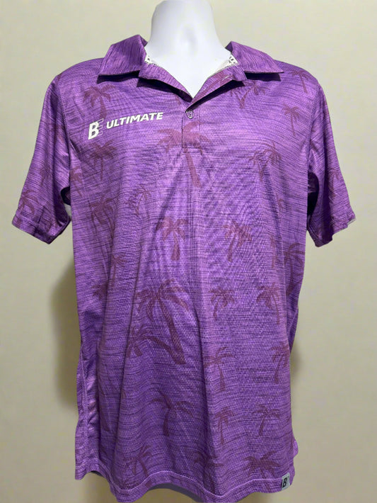 BE Purple Palm Tree Polo