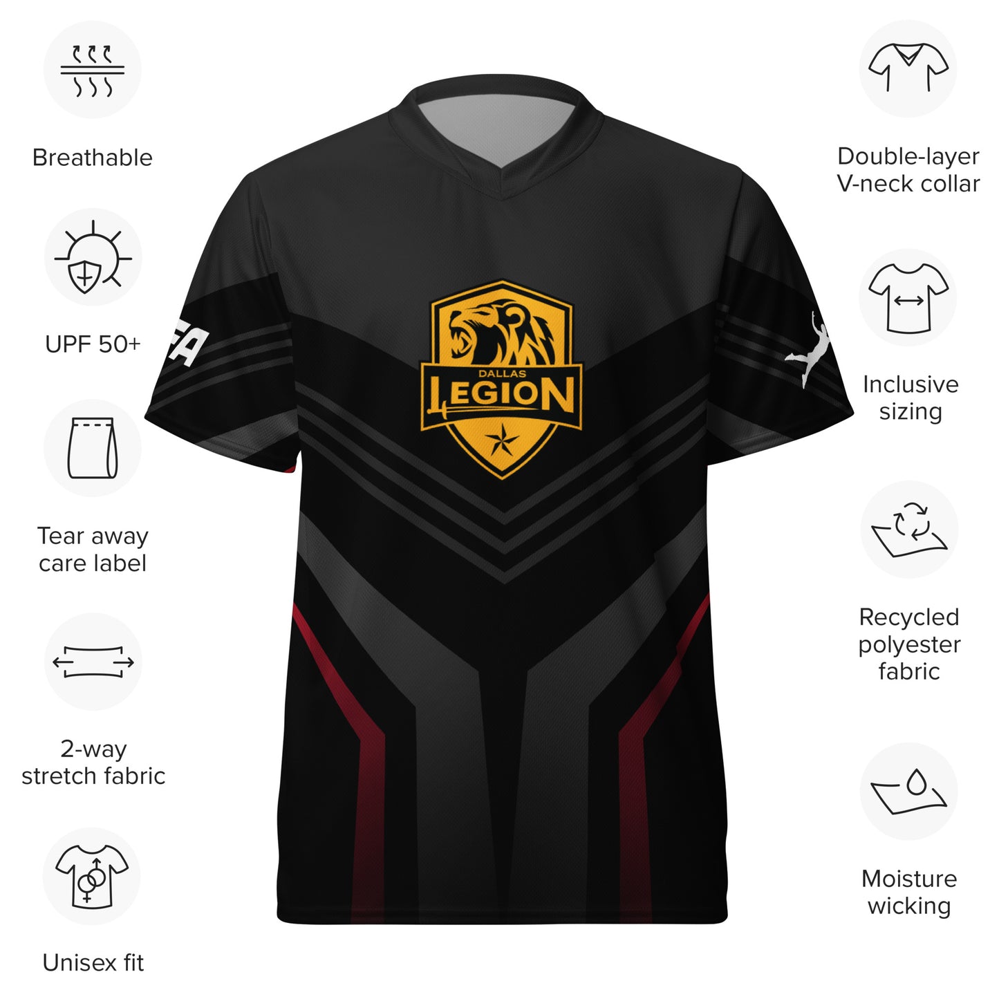 Recycled unisex sports jersey - Hero