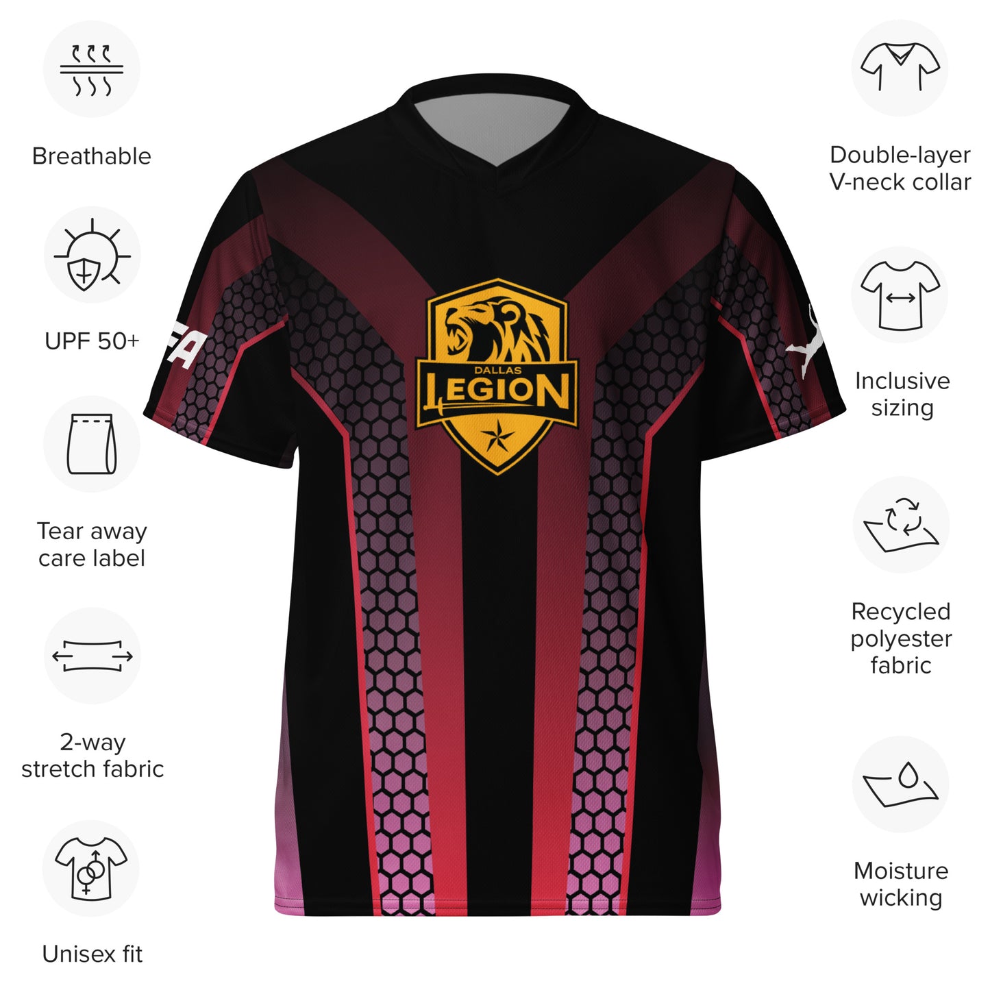 Recycled unisex sports jersey - Venom