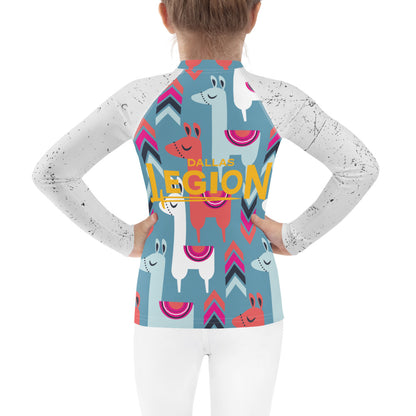 Kids Rash Guard - Llamas