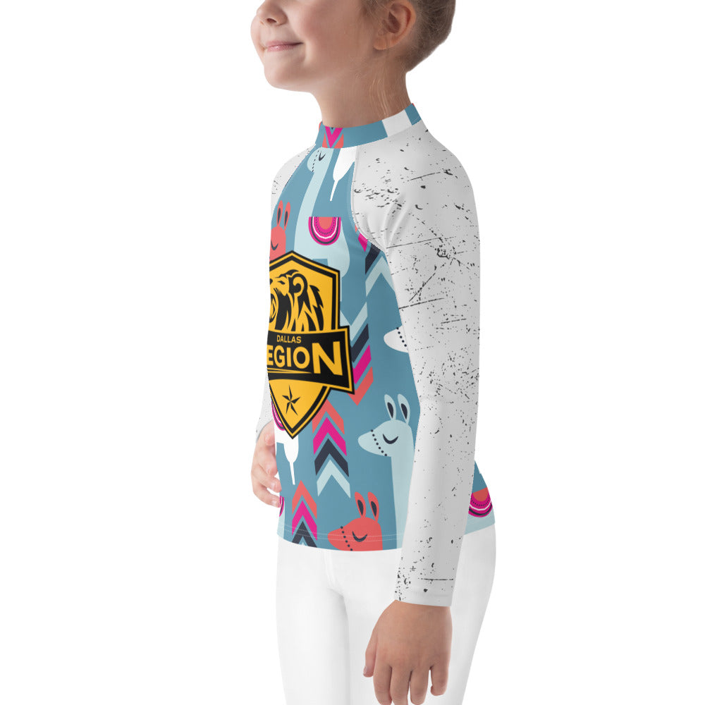 Kids Rash Guard - Llamas