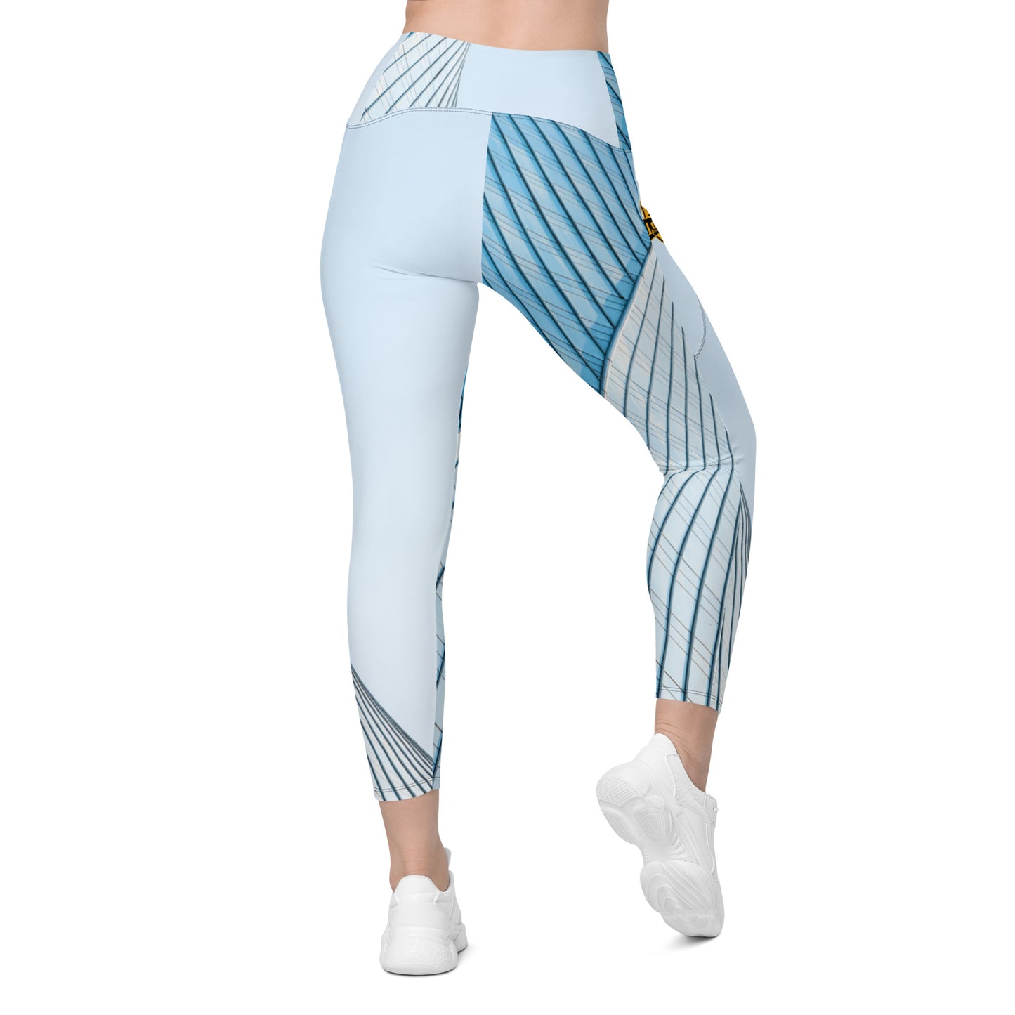 Leggings with pockets - Blue Scraper