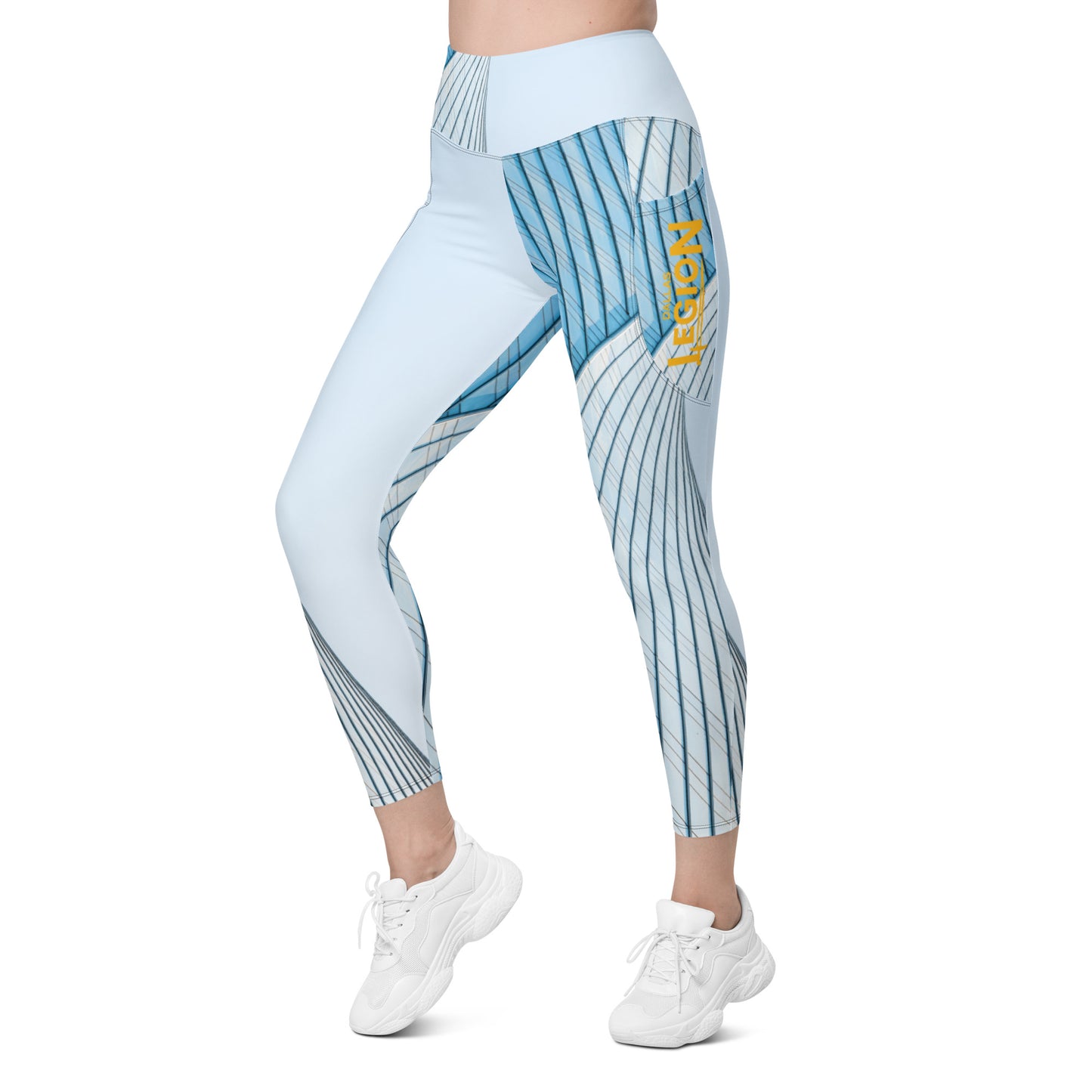 Leggings with pockets - Blue Scraper