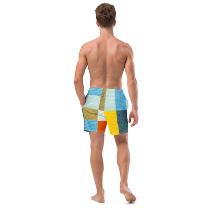 Men's swim trunks - Plaid