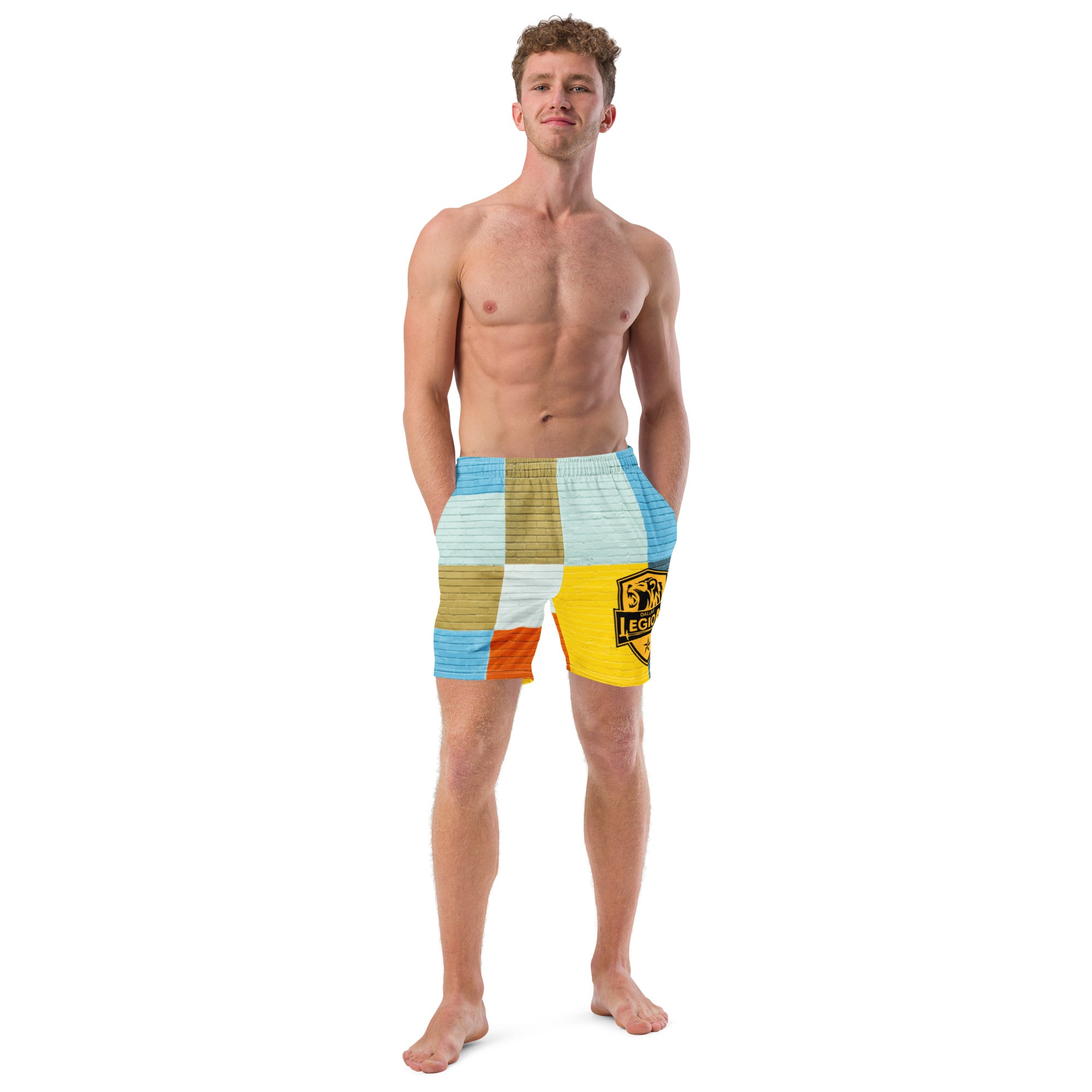 Men's swim trunks - Plaid