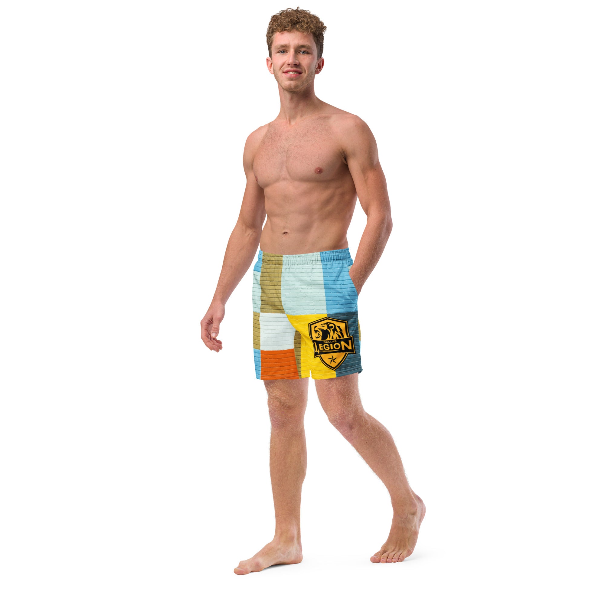 Men's swim trunks - Plaid