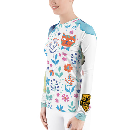 Women's Rash Guard - Meow