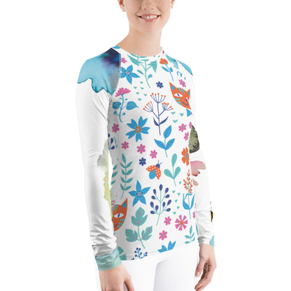 Women's Rash Guard - Meow