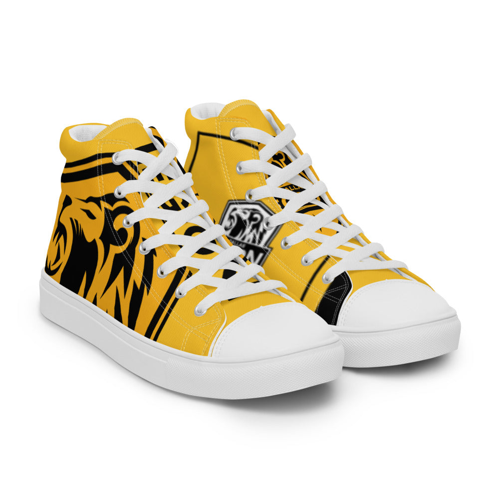 Men’s high top canvas shoes